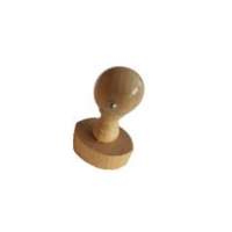 Holzstempel Griff oval 55mm x 35mm - ohne Platte