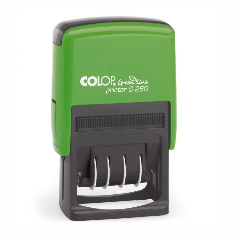 Colop Printer S260 Green Line Dater mit Textplatte